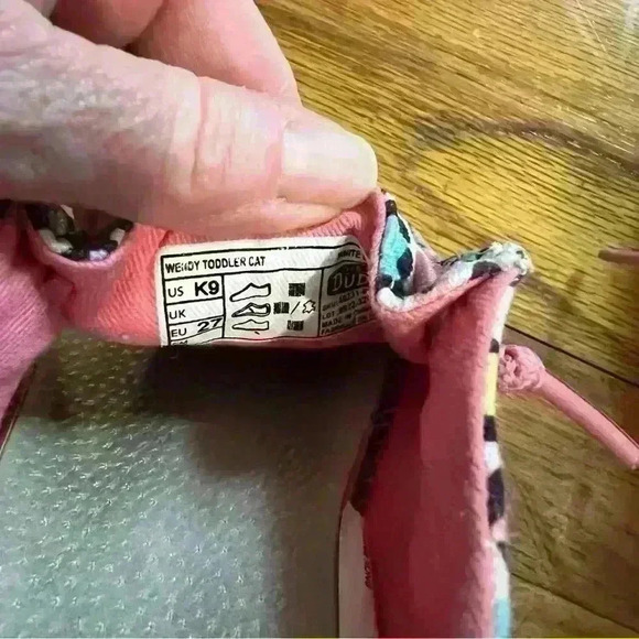 Hey Dude Girl's toddler Cat White Heart Leopard Youth Wendy Shoes sz K9 - Picture 9 of 9